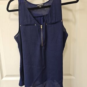 Express navy blouse tank top
